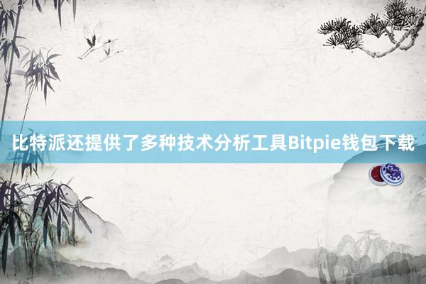 比特派还提供了多种技术分析工具Bitpie钱包下载