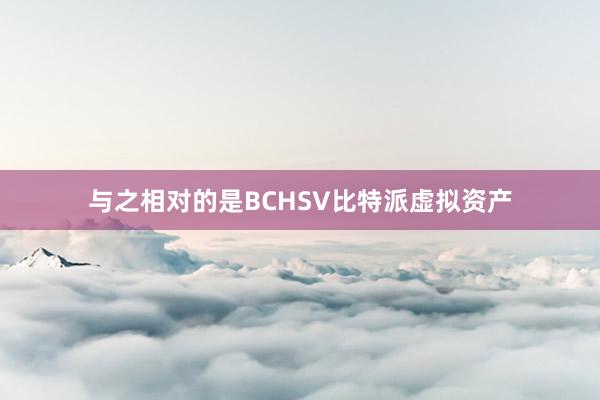 与之相对的是BCHSV比特派虚拟资产