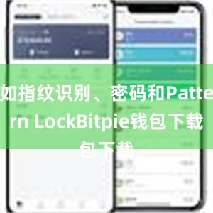 如指纹识别、密码和Pattern LockBitpie钱包下载